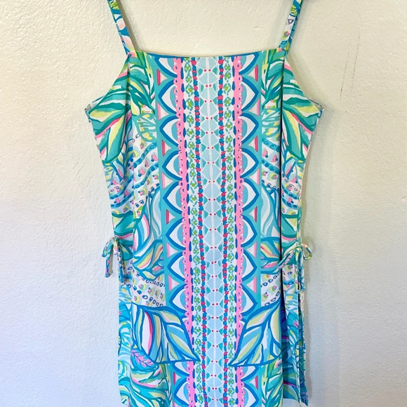 Lily Pulitzer NWT Sahar Romper Size 14 Tropical Print - Picture 3 of 6